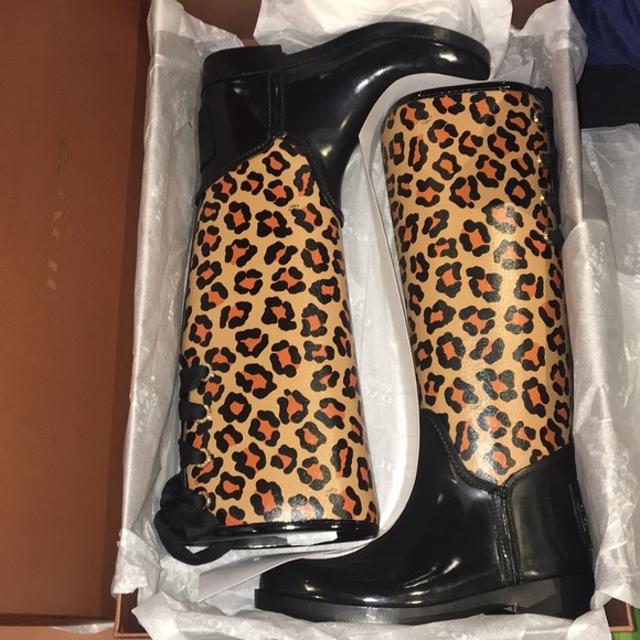 🆕 Coach Tristee' Waterproof Rain Boot (Women) - Picture 7 of 8